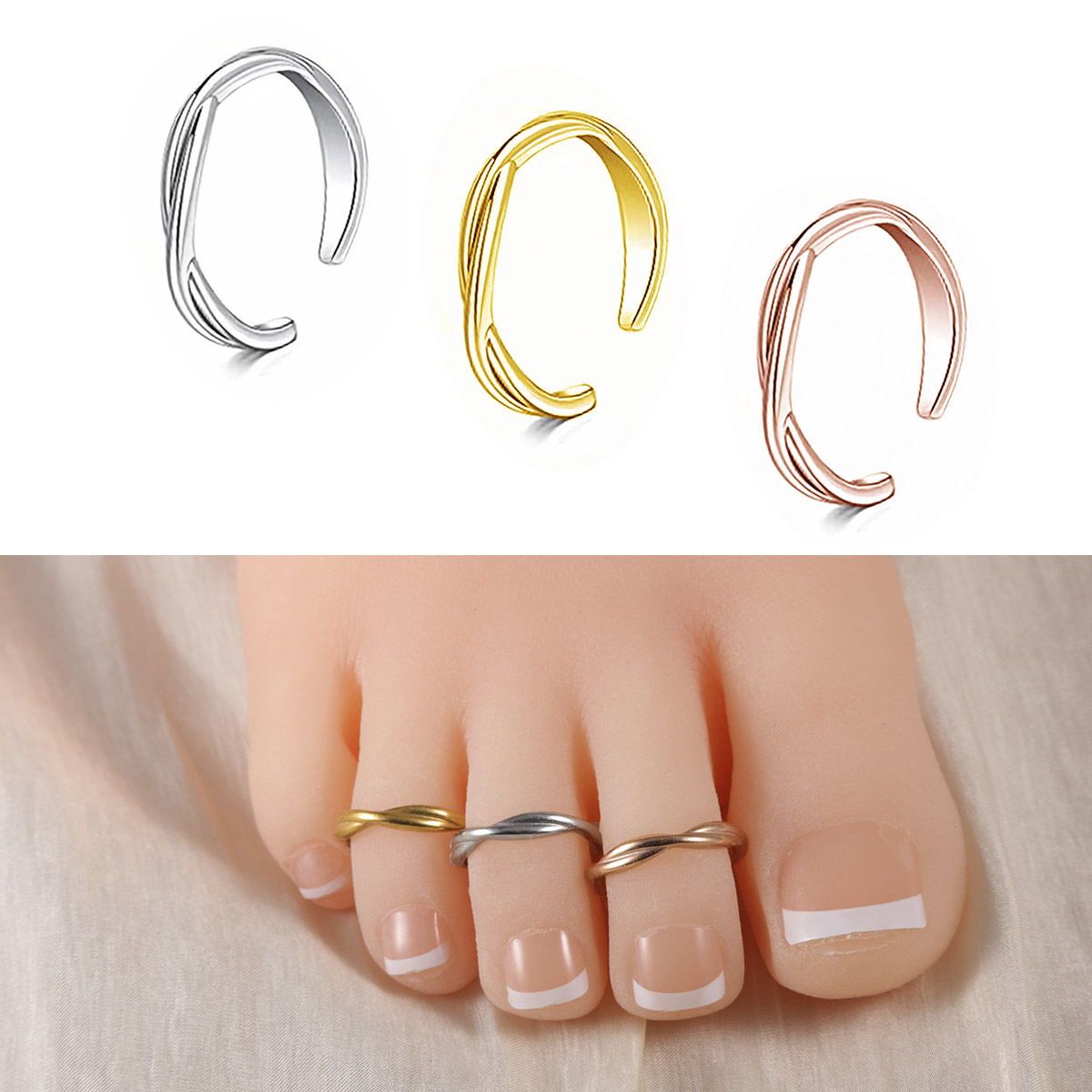 Body Jewelry Hoops - 1 sztuk/3 sztuk prosty pierścień na