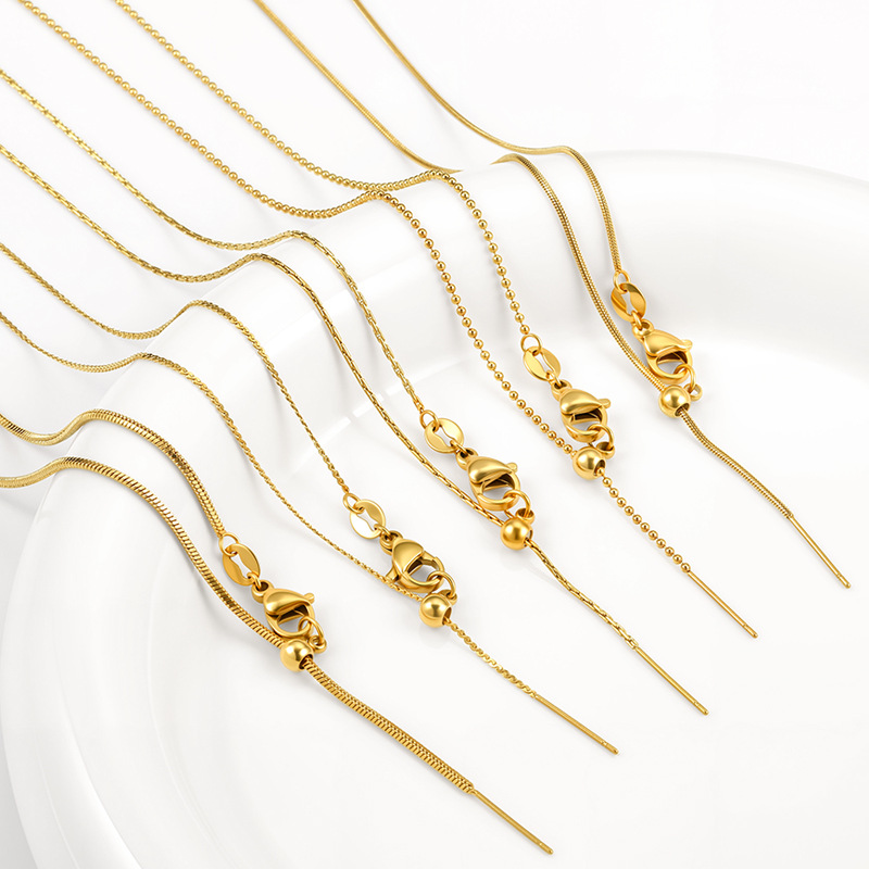Body Jewelry Organizer - Uniwersalny regulowany łańcuszek ze stali tytanowej
