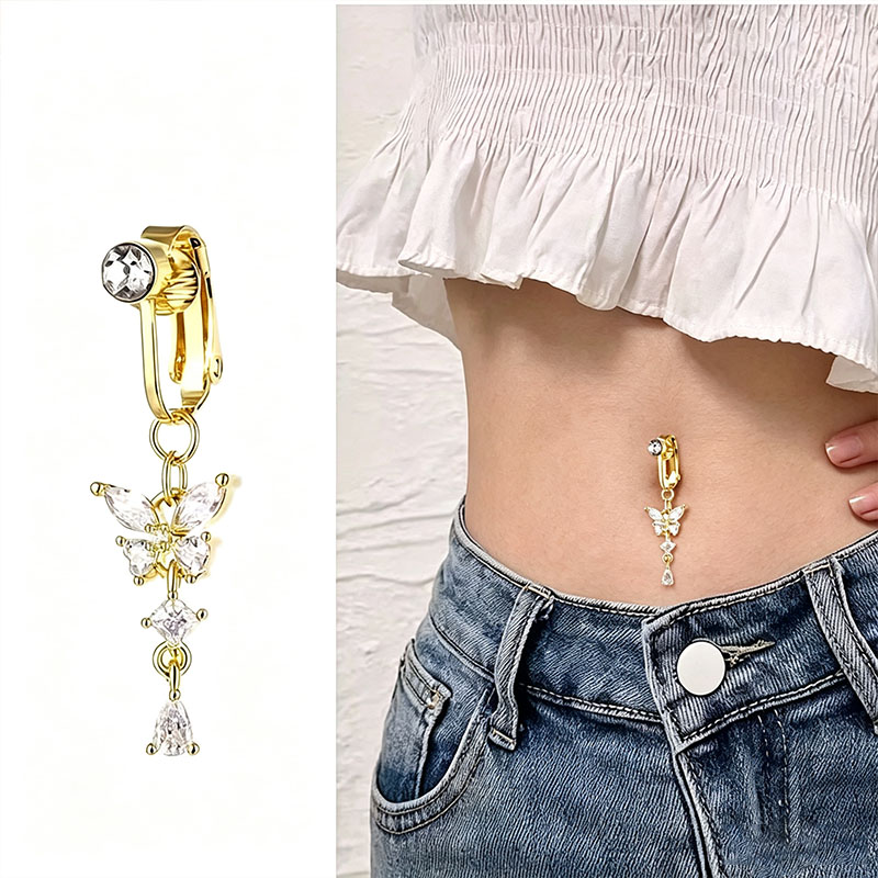 Body Jewelry Hoops - 1 szt. Pierścień do pępka z