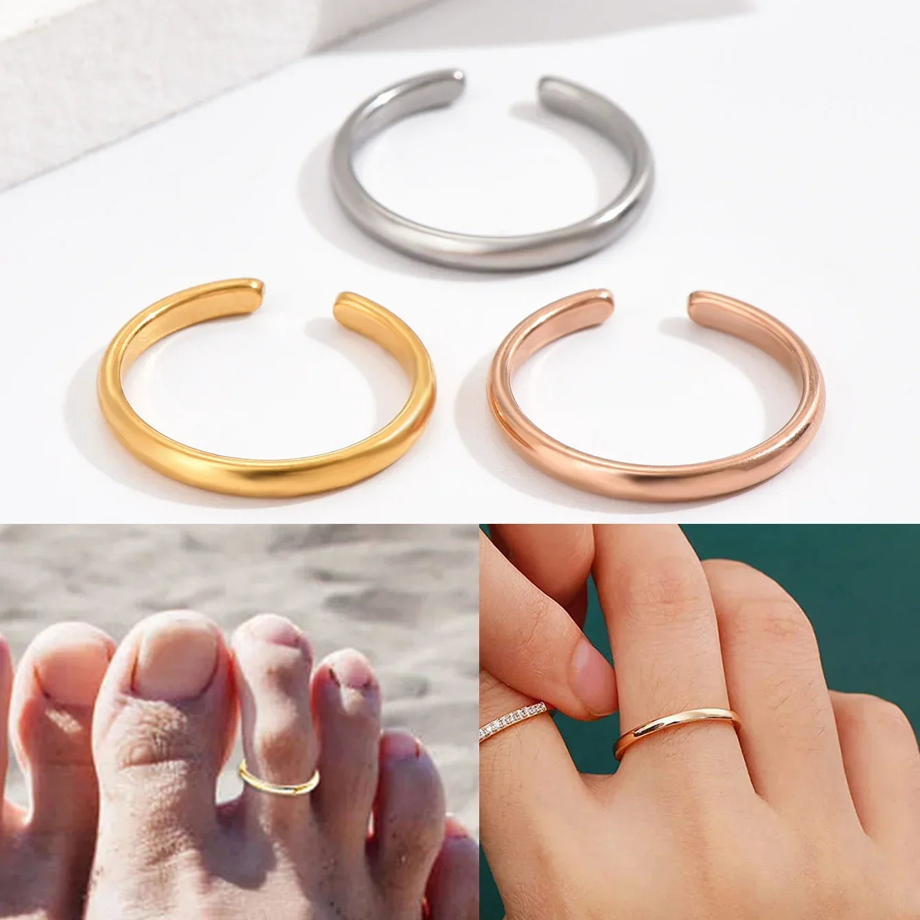 Body Jewelry Hoops - 1 szt. Pierścionki na palce dla