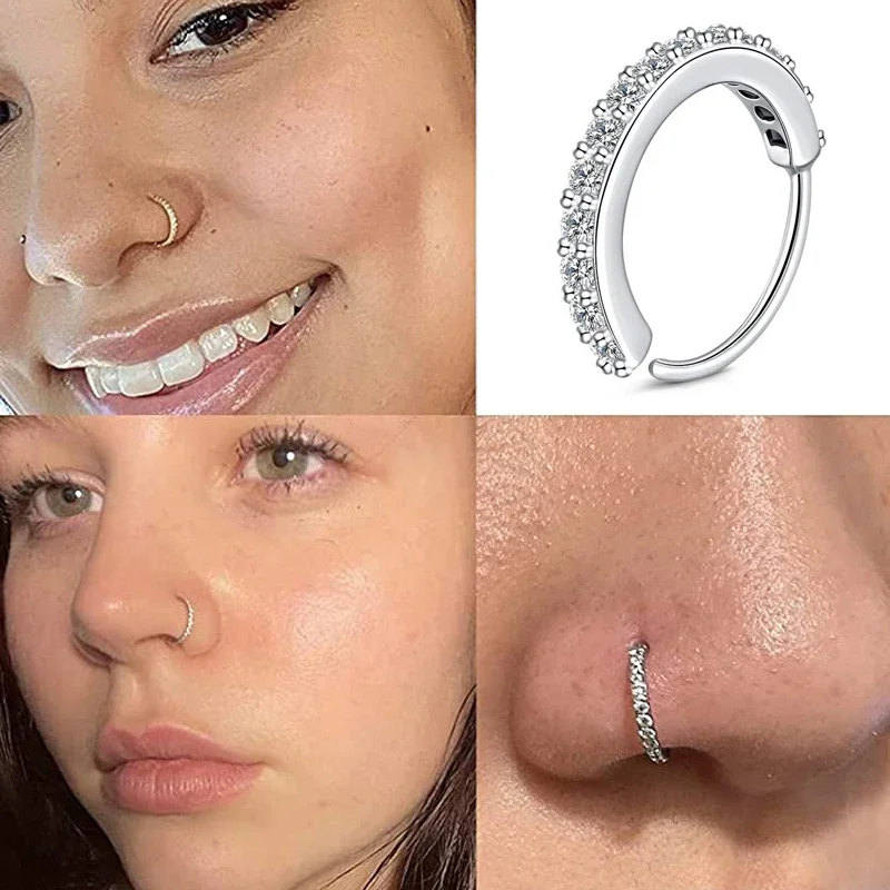 Body Jewelry For Sale - Cubic Zircon Fake Nose Ring dla
