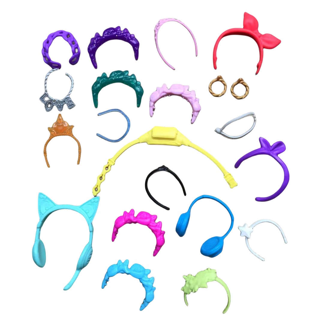 Body Jewelry Hoops - Wielofunkcyjne akcesoria dla lalek: opaska, kolczyki,