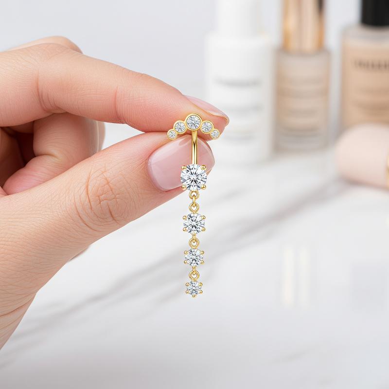 5 szt. Modne kolczyki do pępka – Body Jewelry Tunnels recenzja i cena