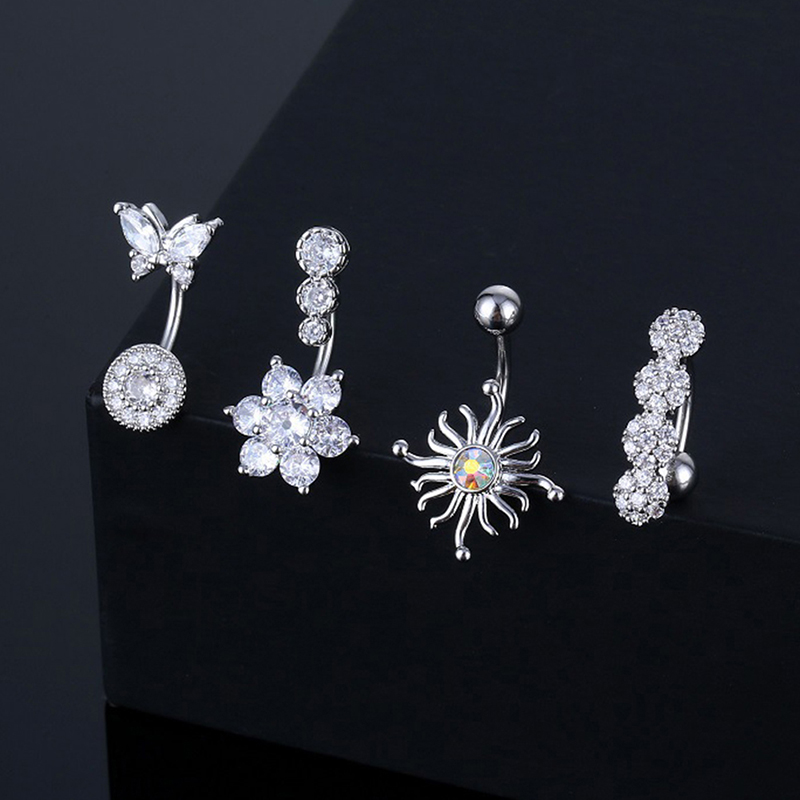 Kryształowy pierścionek do pęp – Body Jewelry Hoops recenzja i cena