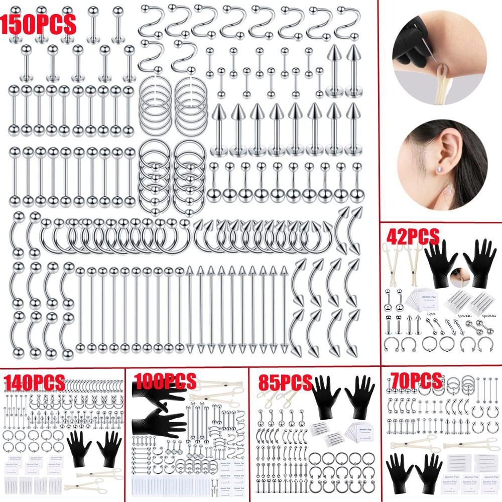 Zestaw do piercingu ciała 150/ – Body Jewelry Hoops recenzja i cena