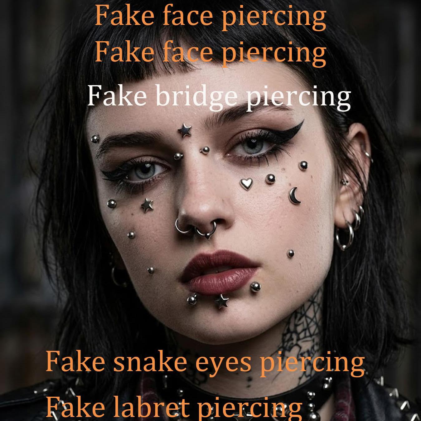 Sztuczne kolczyki, naklejane k – Body Jewelry Hoops recenzja i cena