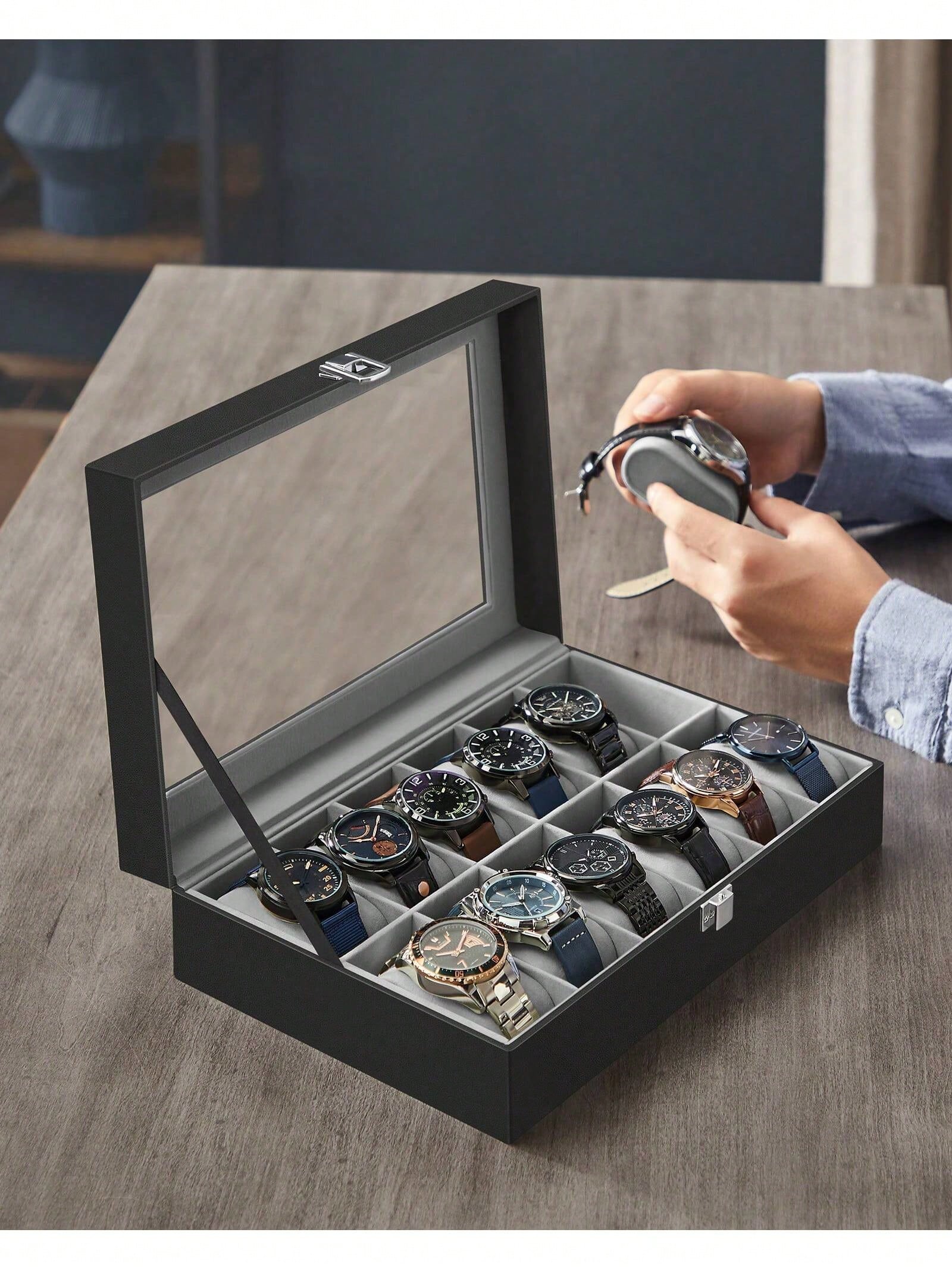 Pudełko na zegarki z 12 przegr – Body Jewelry Organizer recenzja i cena