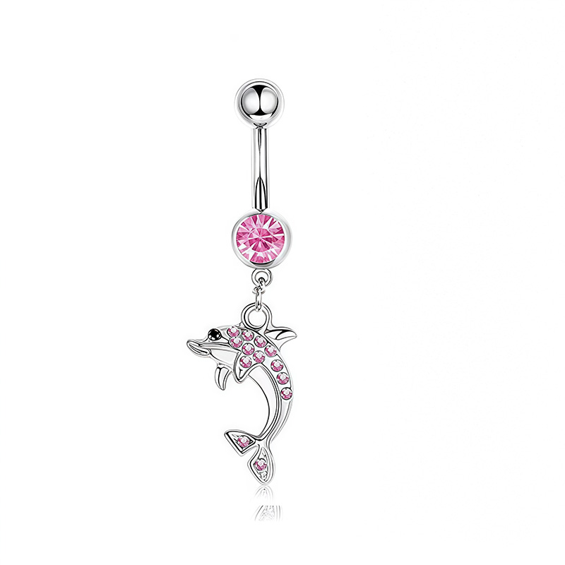 1 SZT. Różowy Pierścień do Pęp – Body Jewelry Hoops recenzja i cena