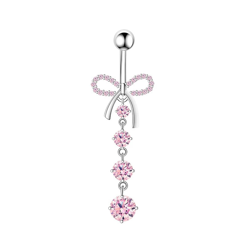 1 SZT. Różowy Pierścień do Pęp – Body Jewelry Hoops recenzja i cena