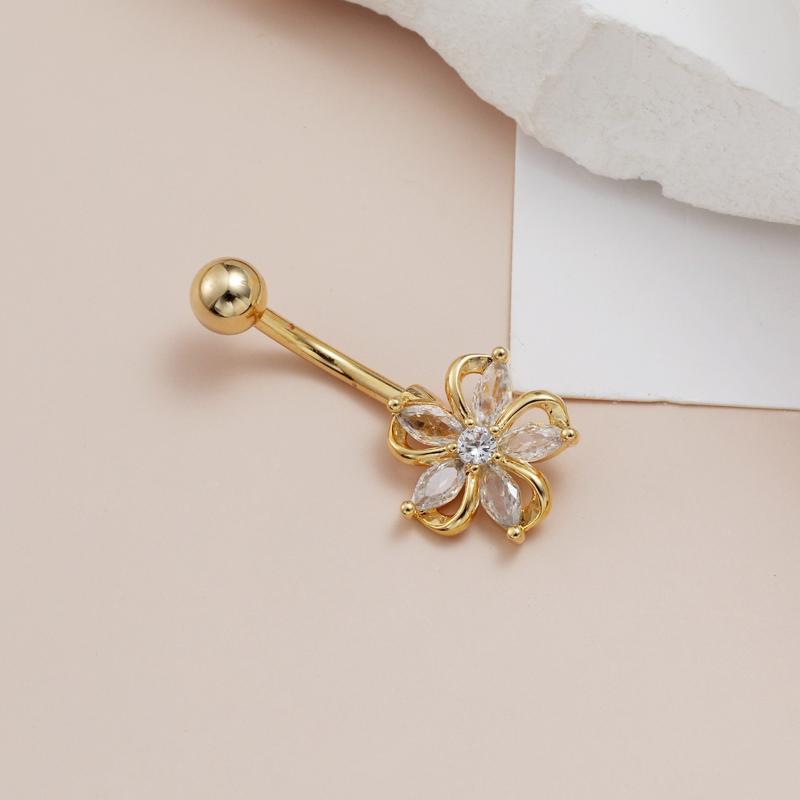 Błyszczący kolczyk do pępka ze – Body Jewelry Tunnels recenzja i cena