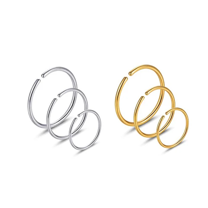 6 sztuk/partia Hipoalergiczne  – Body Jewelry Hoops recenzja i cena