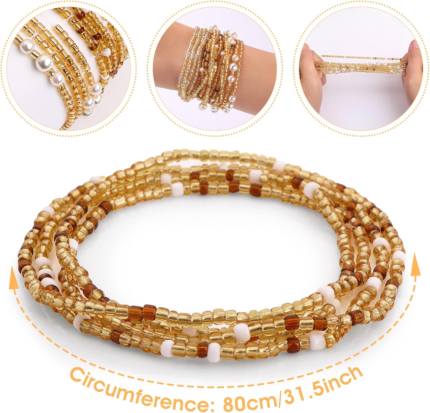 Koraliki na talię dla kobiet,  – Body Jewelry For Sale recenzja i cena