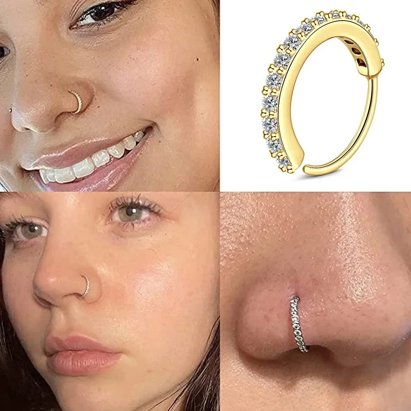 Cubic Zircon Fake Nose Ring dl – Body Jewelry For Sale recenzja i cena
