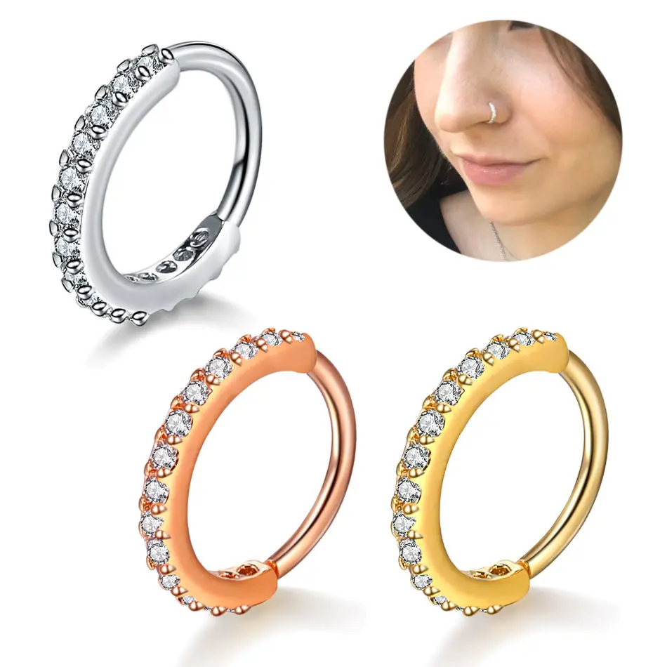 Cubic Zircon Fake Nose Ring dl – Body Jewelry For Sale recenzja i cena