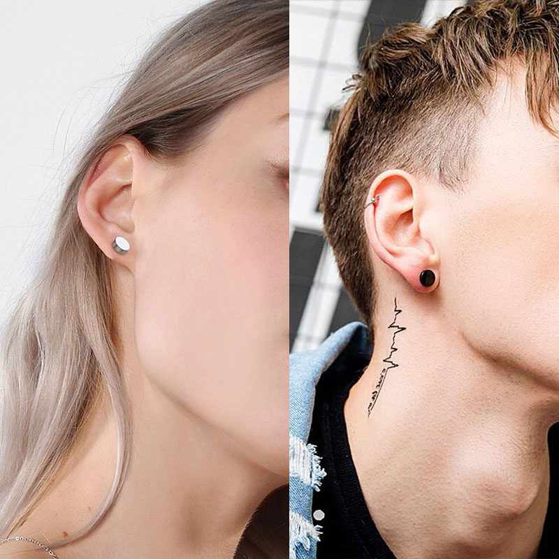 1 para/6 par sztyfty ze stali  – Body Jewelry Tunnels recenzja i cena