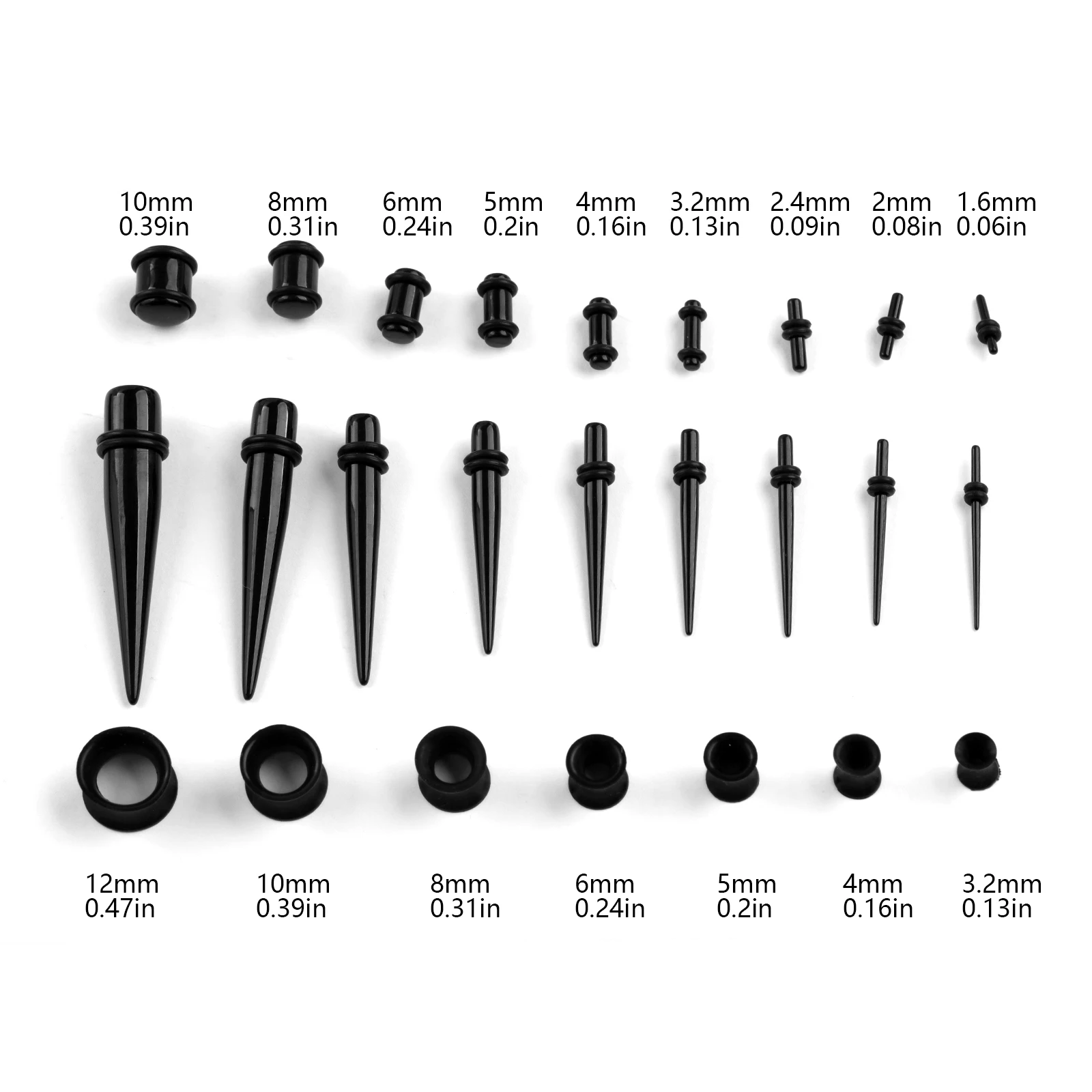 36/50 sztuk/zestaw akrylowe pr – Body Jewelry Tunnels recenzja i cena
