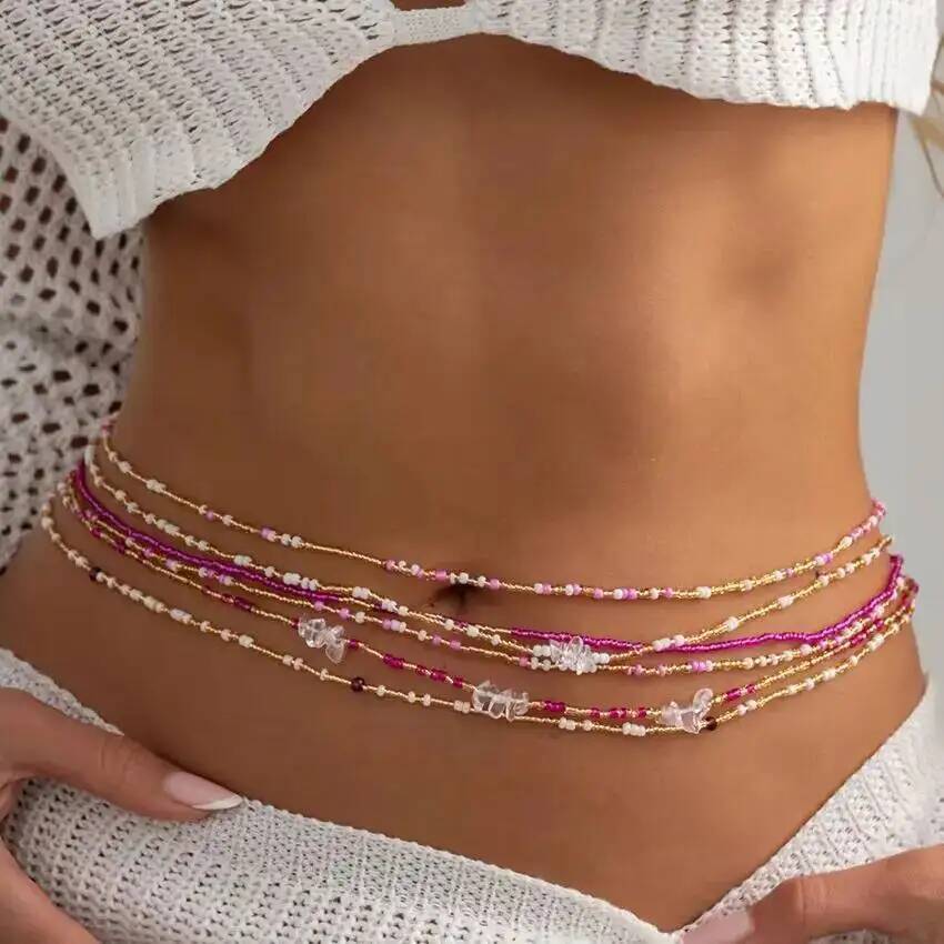 SHIXIN 6 szt./zestaw Boho Kolo – Body Jewelry Waist Chains recenzja i cena